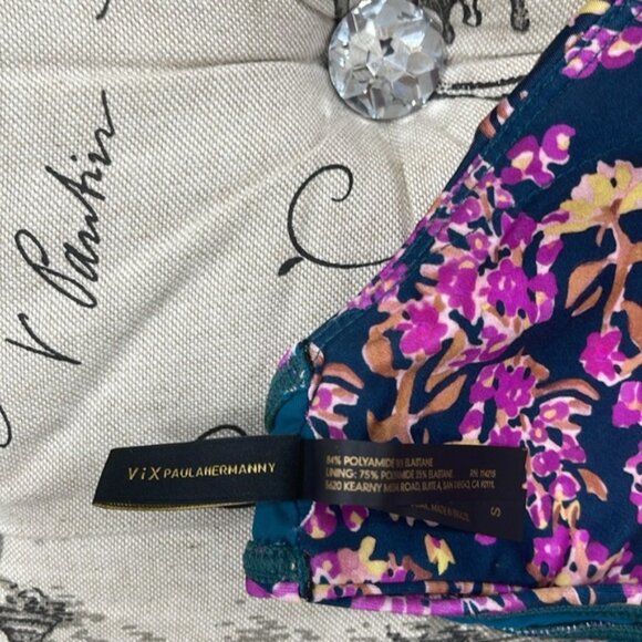 NWOT VIX PAULAHERMANNY Driss Retro Bikini Top - Picture 8 of 9